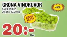 Nya Pulsen Gröna vindruvor erbjuda