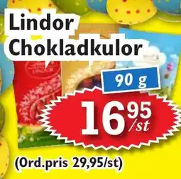 T-jarlen LINDOR Chokladkulor erbjuda