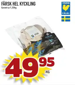 Supergrossen GARANT Färsk hel kyckling erbjuda