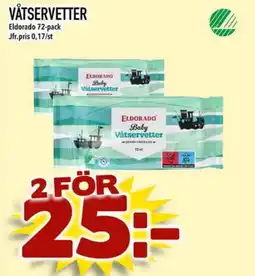 Din Mat ELDORADO Våtservetter erbjuda