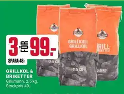 ÖoB GRILLKOL & BRIKETTER erbjuda