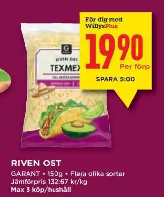Willys Riven Ost erbjuda
