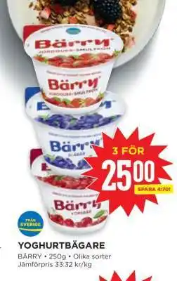 Willys Bärry Yoghurtbägare erbjuda