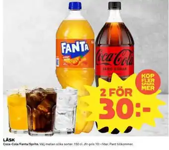 Coop Coca Cola, Fanta, Sprite erbjuda