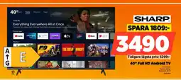 Power Sharp 40" Full HD Android TV erbjuda