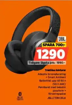Power JBL Trådlösa hörlurar erbjuda