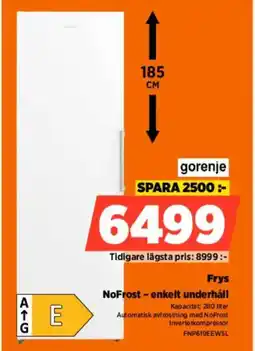 Power Frys NoFrost - enkelt underhåll erbjuda