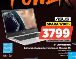 Asus 14" chromebook lättanvänt operativsystem med chrome os