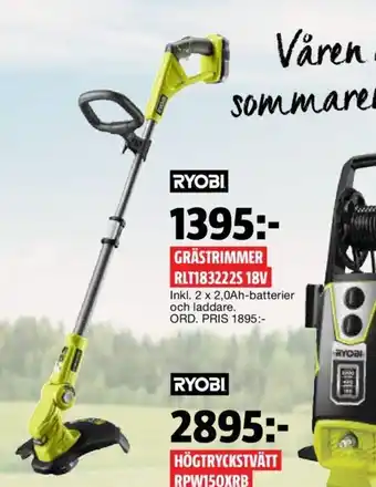 Bauhaus Grästrimmer RLT1832225 18V erbjuda