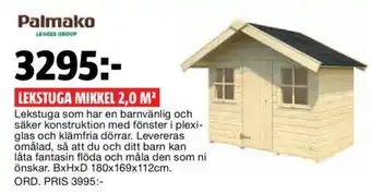 Lekstuga Mikkel 2,0m2