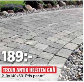 Bauhaus Troja Antik Helsten Grå erbjuda