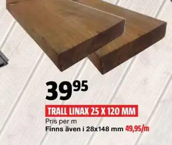 Bauhaus Trall Linax 25 x 120mm erbjuda