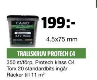 Bauhaus Trallskruv Protech C4 erbjuda
