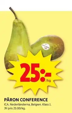 ICA Kvantum PÄRON CONFERENCE erbjuda