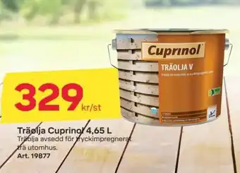 Byggmax CUPRINOL Träolja erbjuda