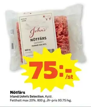 Stora Coop Nötfärs erbjuda