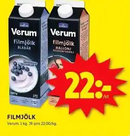 ICA Kvantum VERUM Filmjölk erbjuda