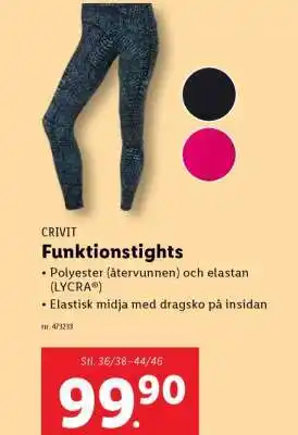 Lidl CRIVIT Funktionstights erbjuda
