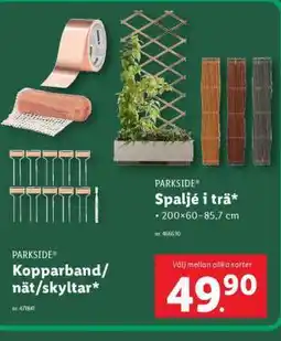 Lidl PARKSIDE Spaljé i trä erbjuda