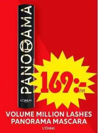 ICA Maxi L'OREAL Volume million lashes panorama mascara erbjuda