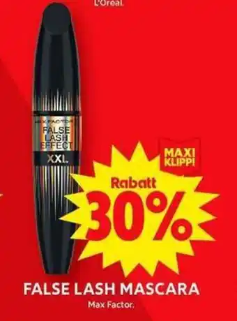ICA Maxi MAX FACTOR False lash mascara erbjuda