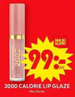 ICA Maxi MAX FACTOR 2000 Calorie lip glaze erbjuda