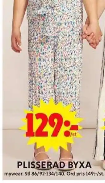 ICA Maxi MYWEAR plisserad byxa erbjuda
