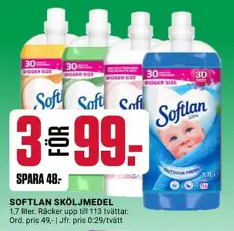 ÖoB Softlan sköljmedel erbjuda