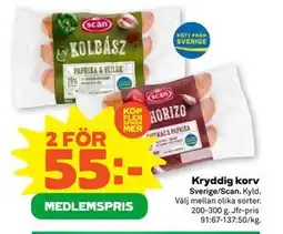 Stora Coop Kryddig korv erbjuda