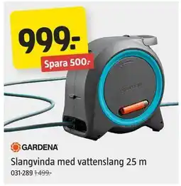 Jula Slangvinda med vattenslang 25 m erbjuda