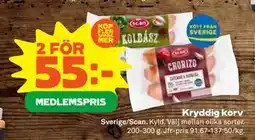 Stora Coop Kryddig korv erbjuda
