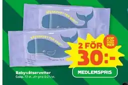 Stora Coop Babyvåtservetter erbjuda