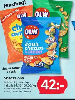 DollarStore Snacks OLW erbjuda