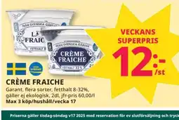 Tempo CRÈME FRAICHE erbjuda
