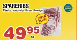 Nya Pulsen SPARERIBS Färska, naturella, Scan, Sverige erbjuda