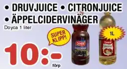 Nya Pulsen •DRUVJUICE CITRONJUICE • ÄPPELCIDERVINÄGER erbjuda