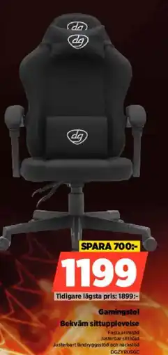 Power Gamingstol Bekväm sittupplevelse erbjuda
