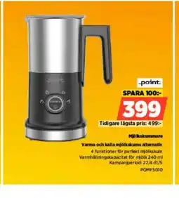 Power Point Mjölkskummare Varma och kalla mjölkskums alternativ erbjuda