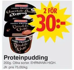 Matöppet Proteinpudding erbjuda