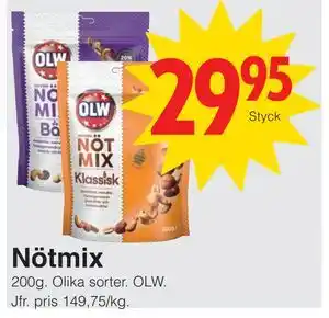 Matöppet Nötmix erbjuda
