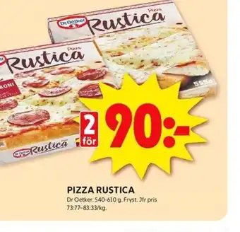 ICA Kvantum PIZZA RUSTICA erbjuda