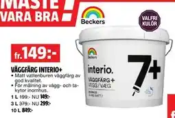 Bauhaus VÄGGFÄRG INTERIO+ erbjuda