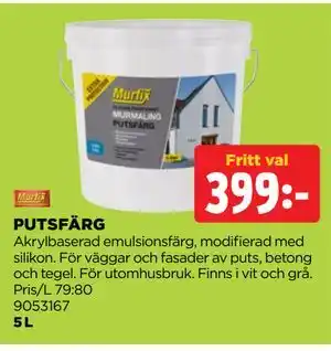 Jem&Fix PUTSFÄRG erbjuda