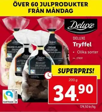 Lidl Deluxe Tryffel 200g erbjuda