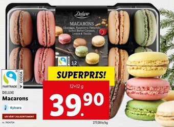 Lidl Deluxe Macarons 12x12 g erbjuda