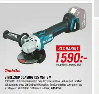 Swedol Makita Vinkelslip erbjuda