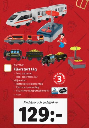 Lidl Playtive Fjärrstyrt tåg erbjuda