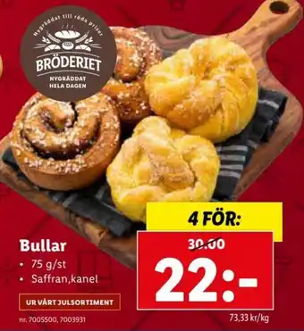 Lidl Bullar 75 g/st erbjuda