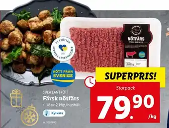 Lidl Svea Lantkött Färsk nötfärs erbjuda
