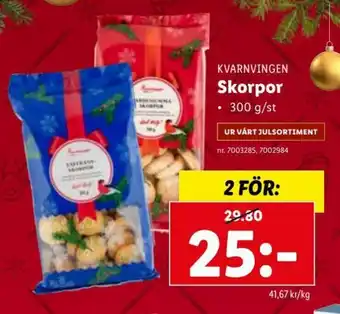 Lidl Kvarnvingen Skorpor 300 g/st erbjuda